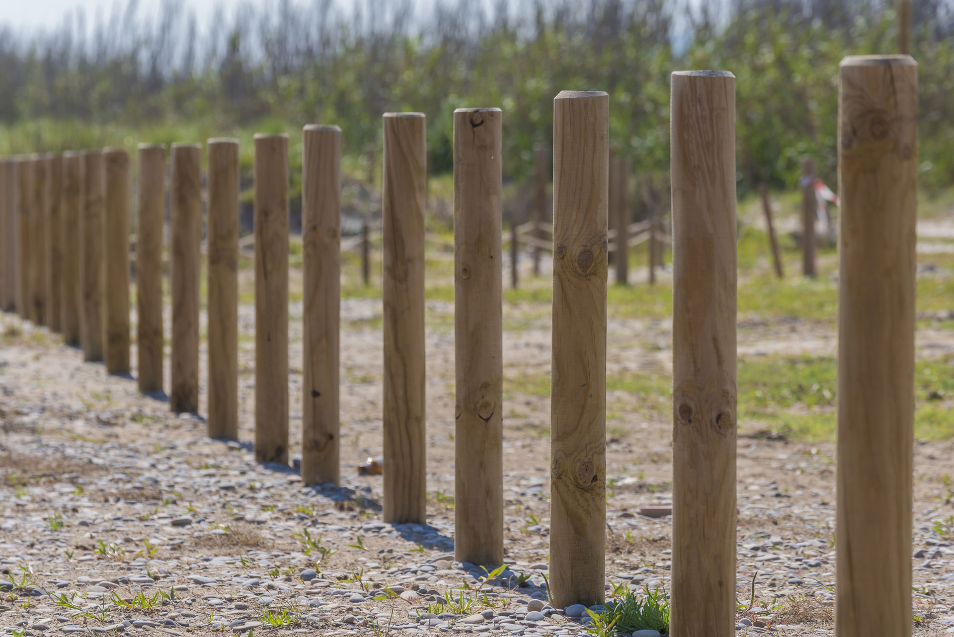 Postes cuadrados, Madering